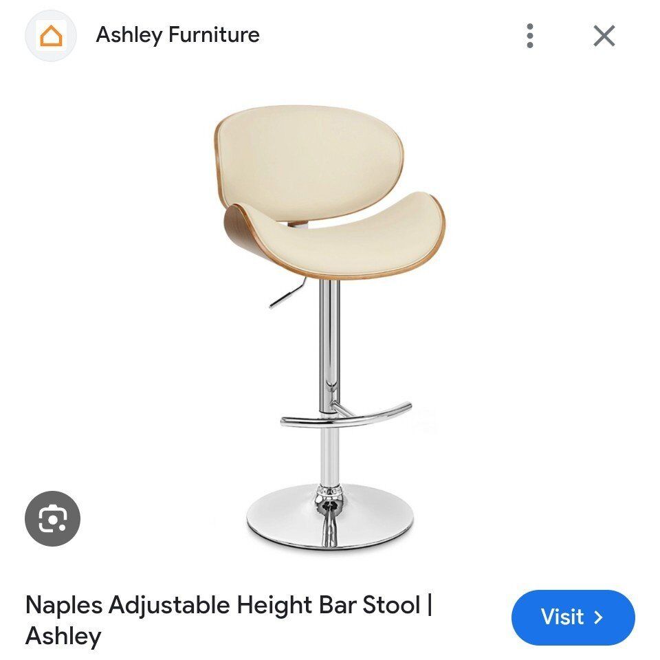 Naples adjustable height bar stool