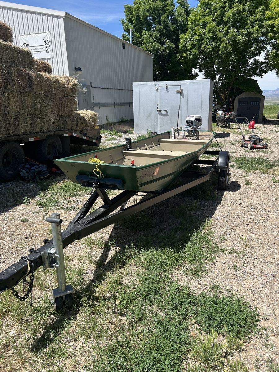 14ft Jon boat with trailer