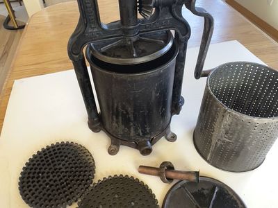 Vintage Cast Iron National Specialty Co. 8 qt Sausage Stuffer Fruit Press