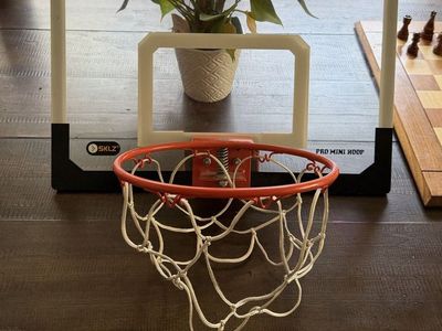 SKLZ Pro Mini Hoop Basketball System with Clear Backboard - Indoor Over-the-Door/Wall Mount