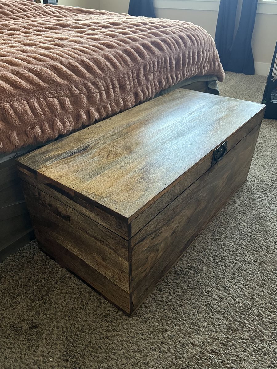 Solid Mango Wood Storage Chest / Coffee Table