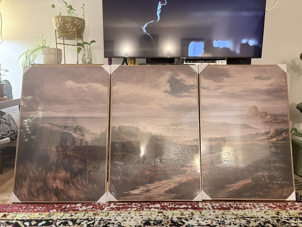 Set Of Three Landscape PaintIngs