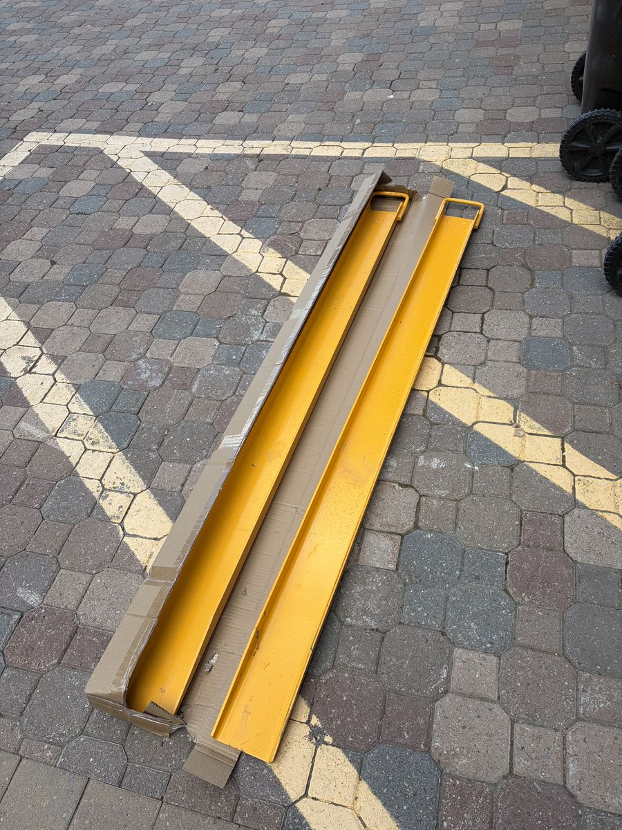2 FORK EXTENSIONS - 4" W X 72" L - EXCELLENT CONDITION