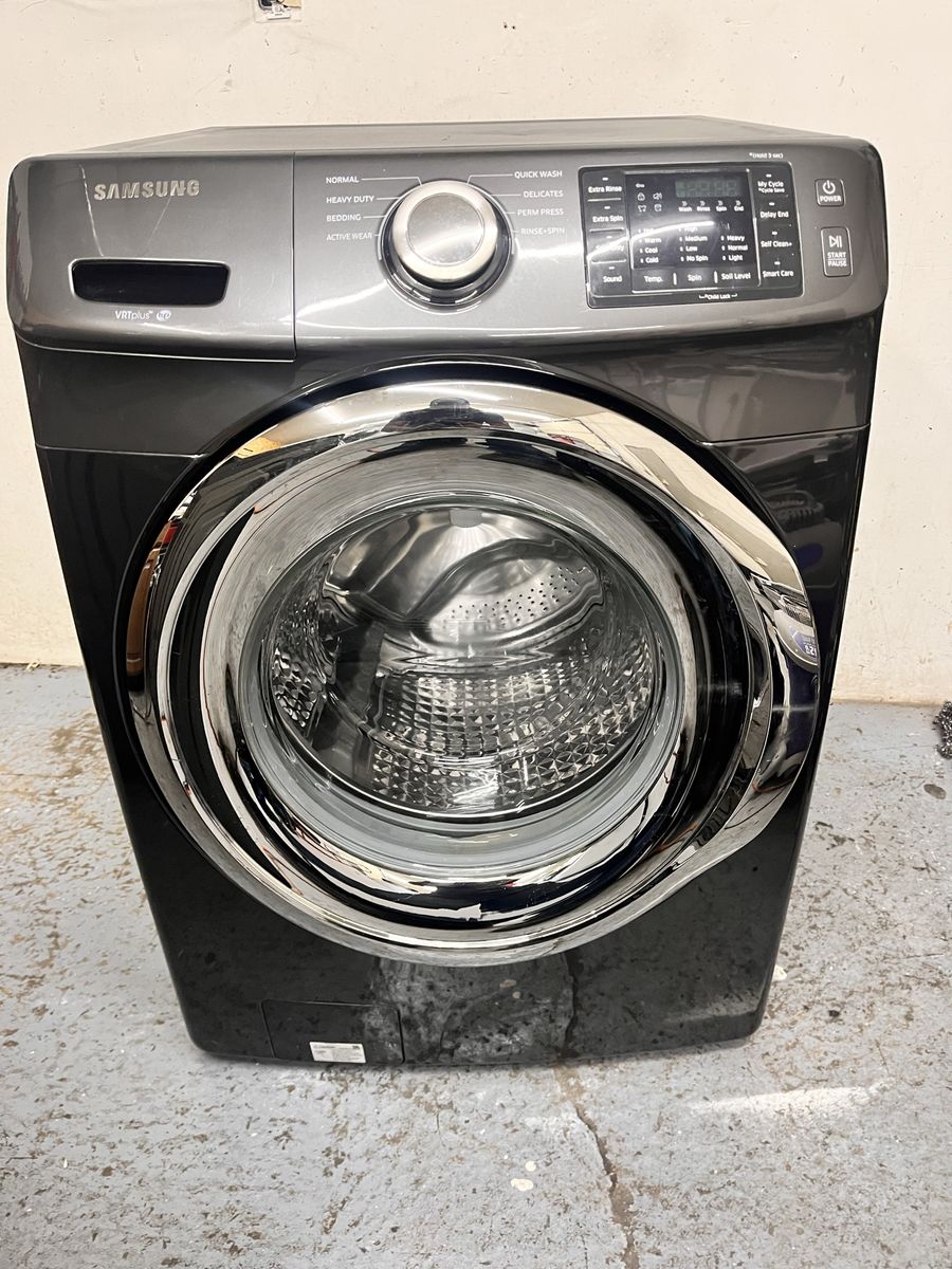 Samsung dark stainless washing machine