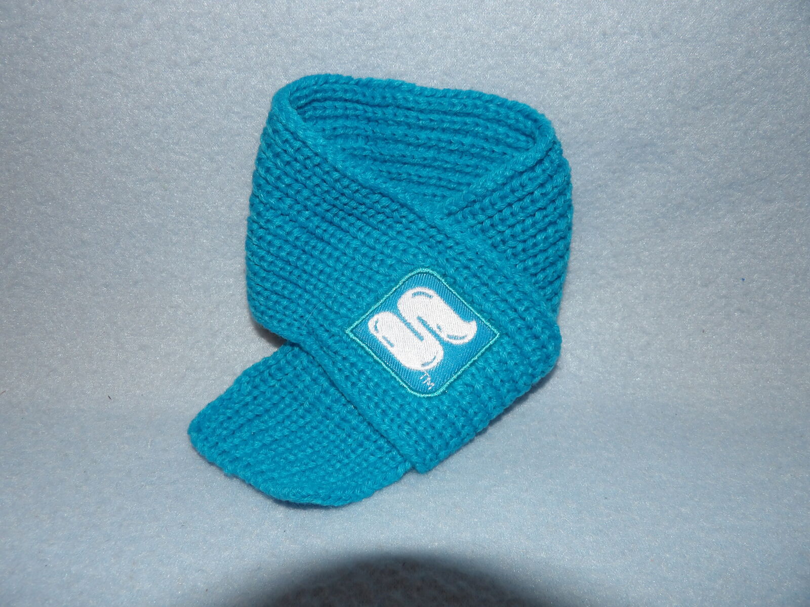 New - Blue Knit Yarn Drink Cup Koozie/Coozie or Pet/Small Dog Scarf/Collar Neck Warmer  - NEW