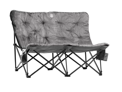 Timber Ridge Butterfly Padded Folding Loveseat Chair - Camping Hunting Tailgating
