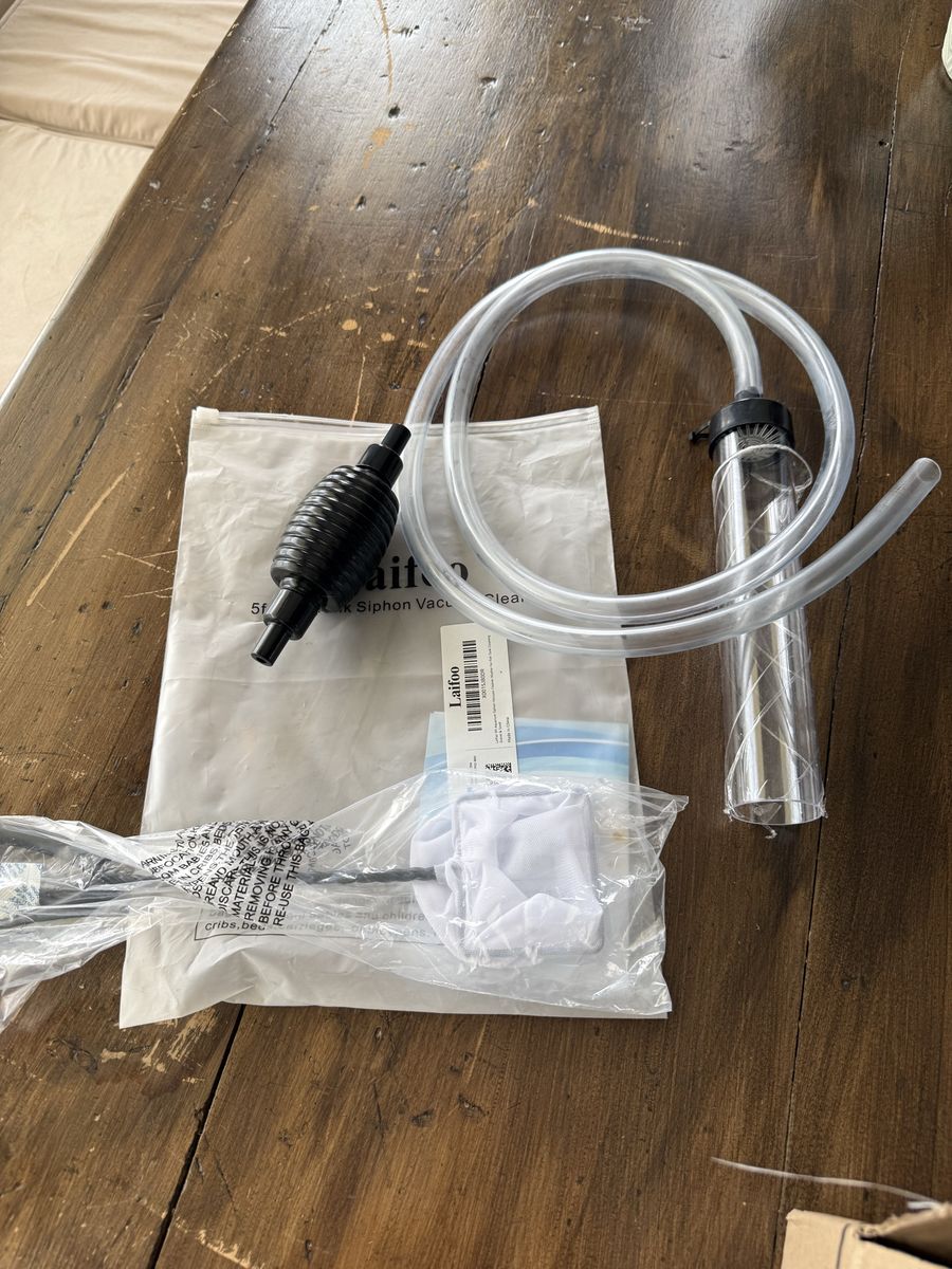 Laifoo 5ft Aquarium Siphon Vacuum Cleaner Kit for Fish Tank Maintenance