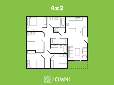 Private bedroom at Omni Shogun