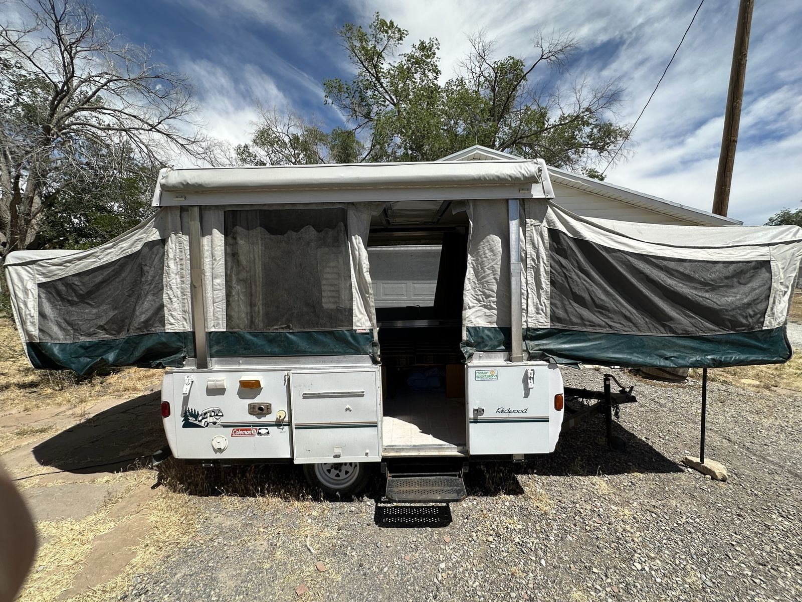 Coleman redwood trailer