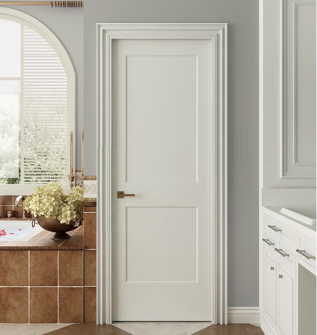 Brand new! 30"x80" 2-Panel Shaker Style White Primed Door Slab