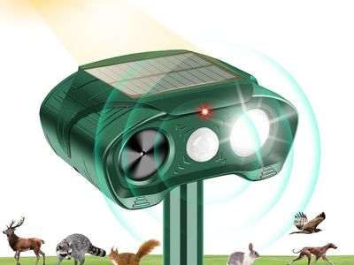 NEW Ultrasonic Animal Repellent Outdoor Deer Repellent Devices with Motion Sensor & Strobe Light, Sonic Cat ETC.