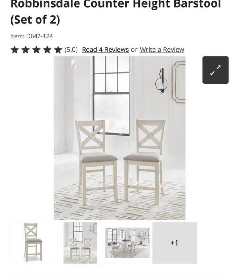 Robbinsdale Counter Height Barstools (Set Of 2)