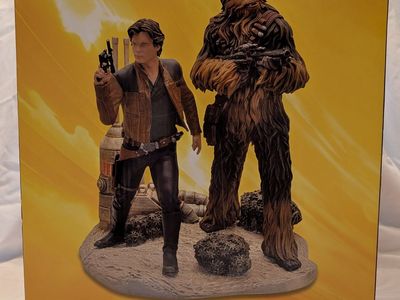 Disney Store Star Wars Solo Han & Chewbacca Figurine Statue - Limited Edition 1194/1400