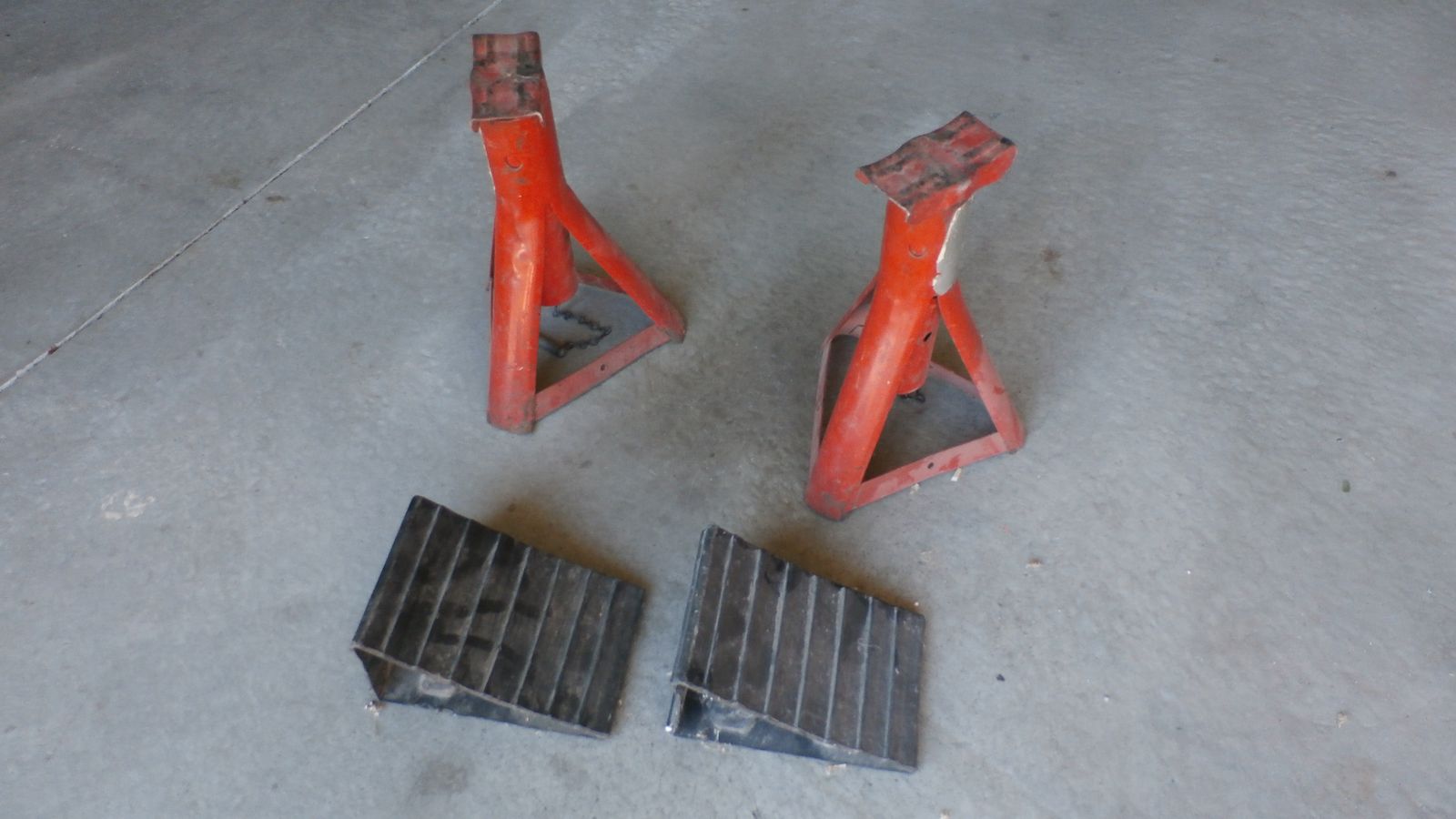 Pair of Jack Stands and Chocks