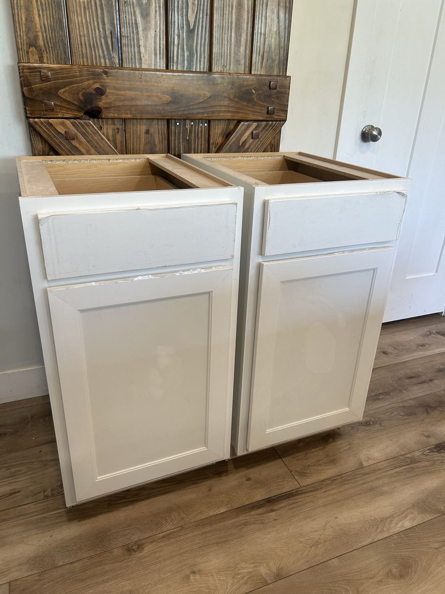 BRAND NEW White Base Cabinets
