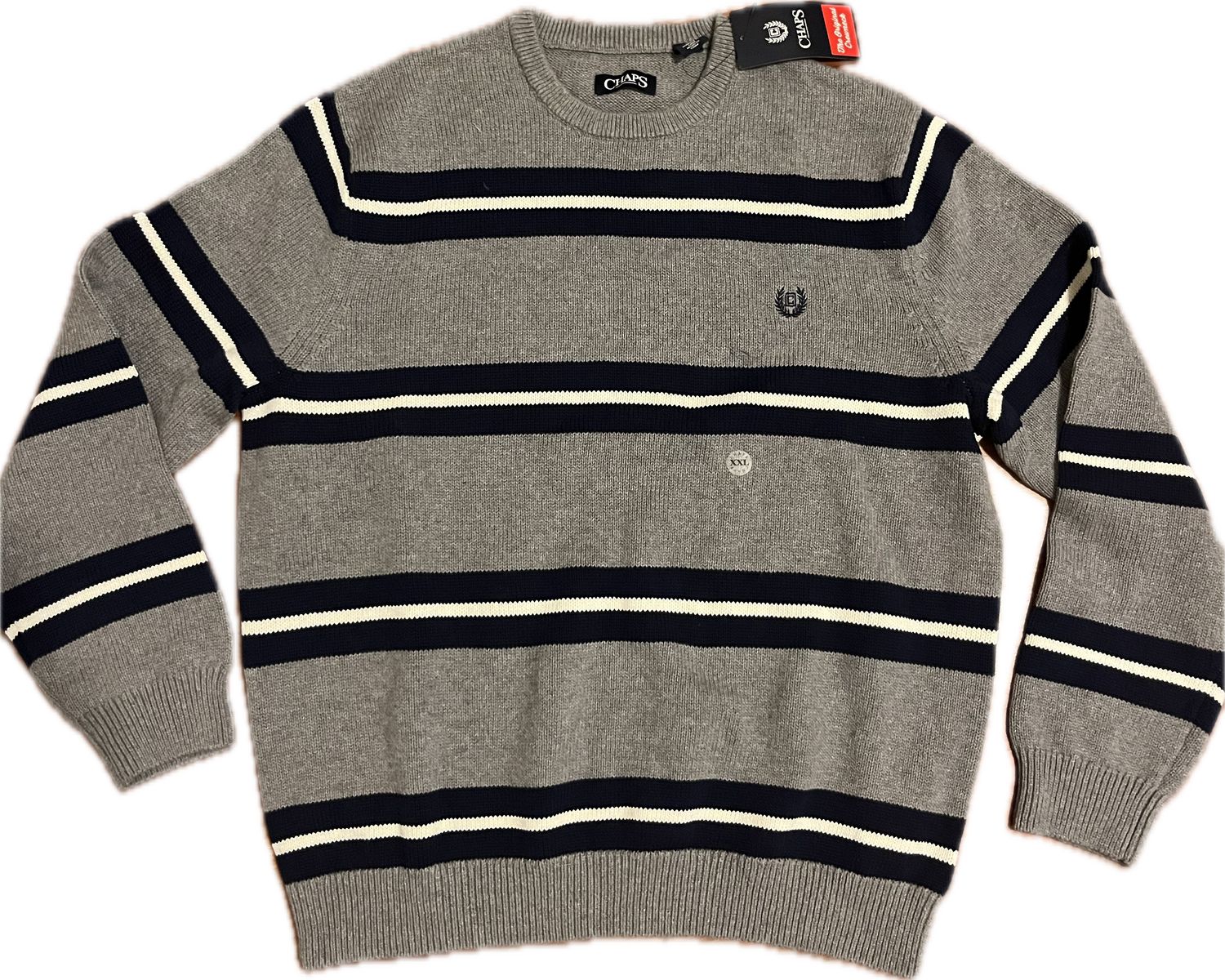 Chaps Striped Sweater NWT Mens XXL