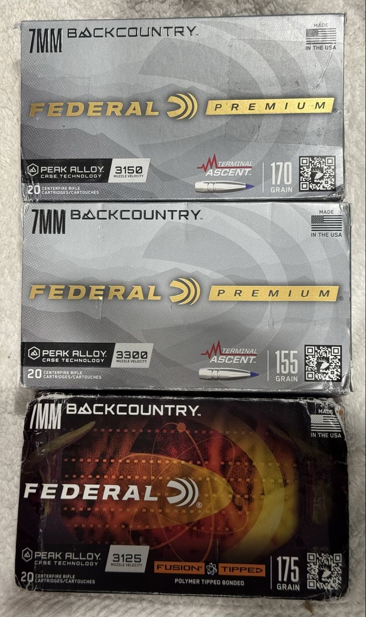 Federal 7mm Backcountry Ammo NIB