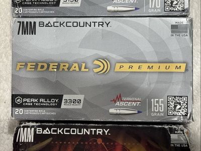 Federal 7mm Backcountry Ammo NIB
