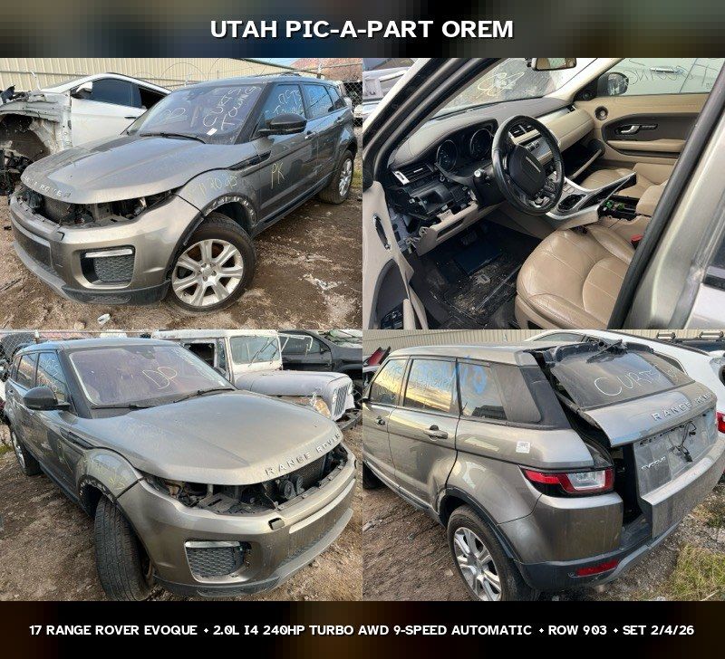 2017 Land Rover Range Rover Evoque Parts - UTPAP Orem