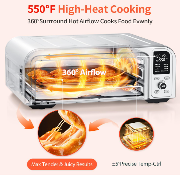 New in box 8-in-1 Countertop Toaster