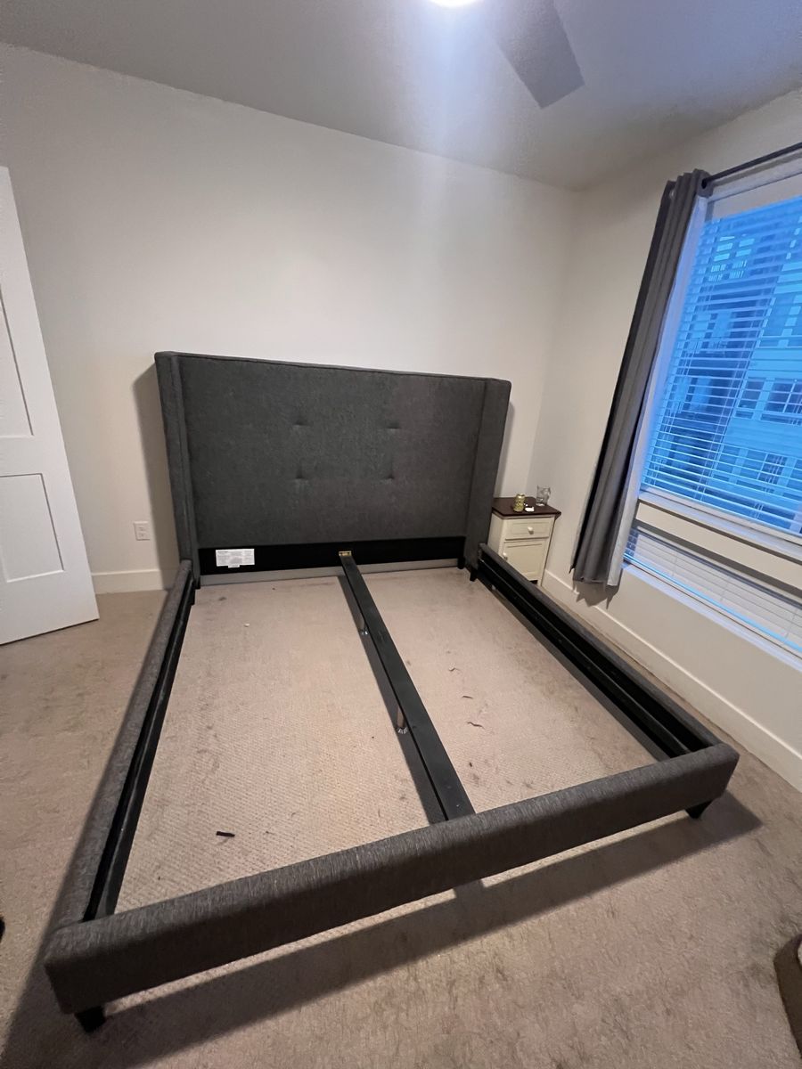 King Size Bed (frame and mattress)