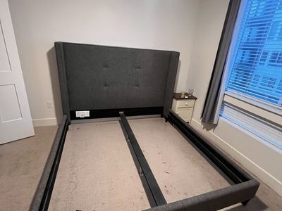 King Size Bed (frame and mattress)