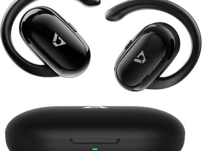 1Mii Open Ear Headphones: Wireless Black