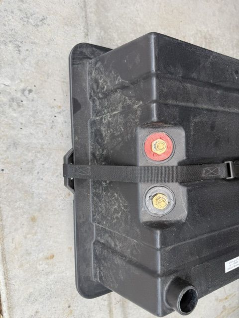 RV Enclosed Battery Box - 2 group 27