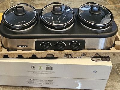 Bella Triple Slow Cooker and Server