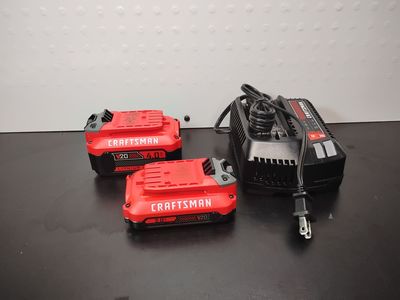 Craftsman Lithium Ion 2.0 AH & 4.0 AH Batteries With Charger