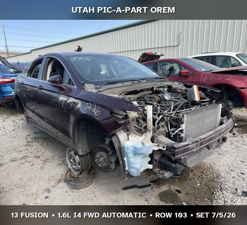 2013 Ford Fusion Parts - UTPAP Orem