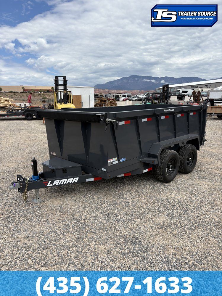 5x10 Lamar DS Dump Trailer - 24" Sides - 10K GVWR -