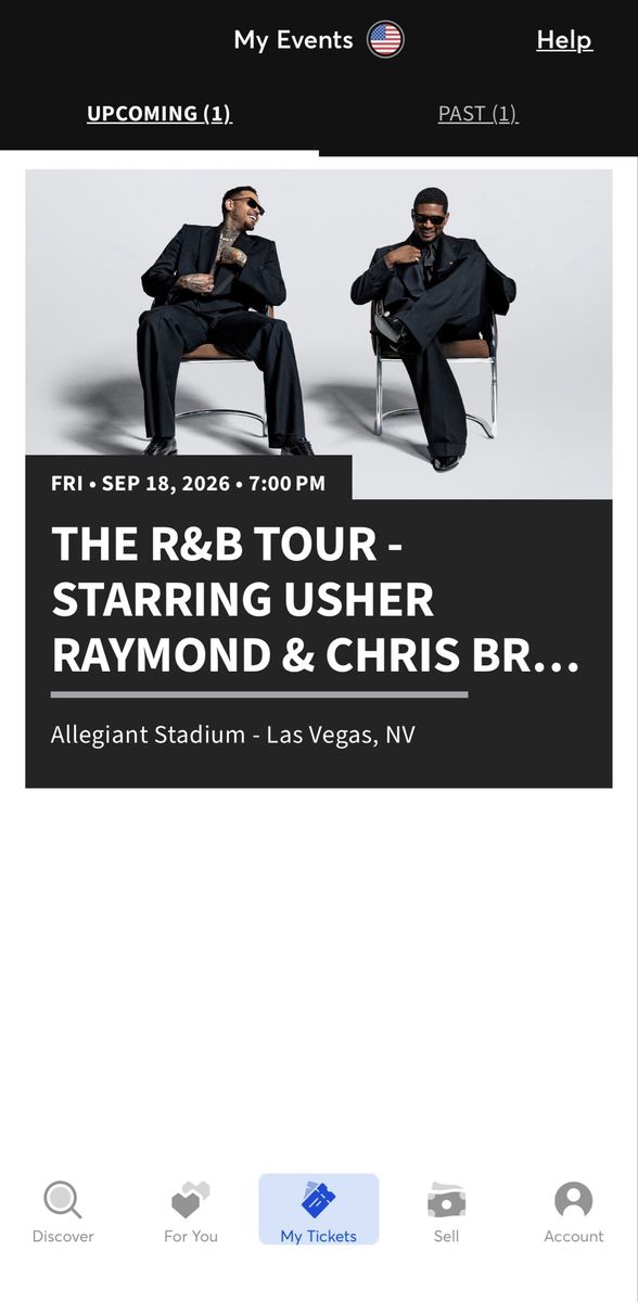 The R&B Tour - Usher Raymond & Chris Brown Tickets 