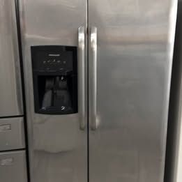 Frigidaire Side-by-Side Refrigerator - Stainless Steel, Ice & Water Dispenser