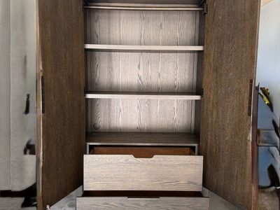 Wardrobe Armoire with Shelves and Drawers - NEW