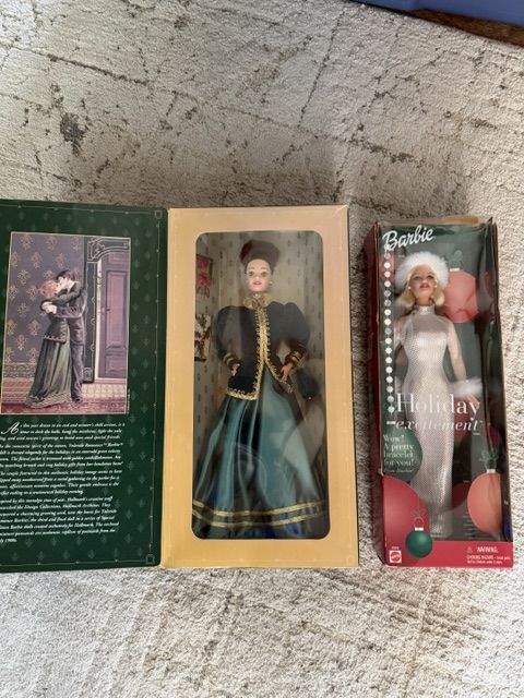 barbies and porcelain dolls