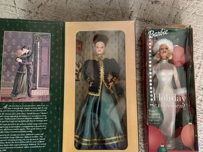 barbies and porcelain dolls