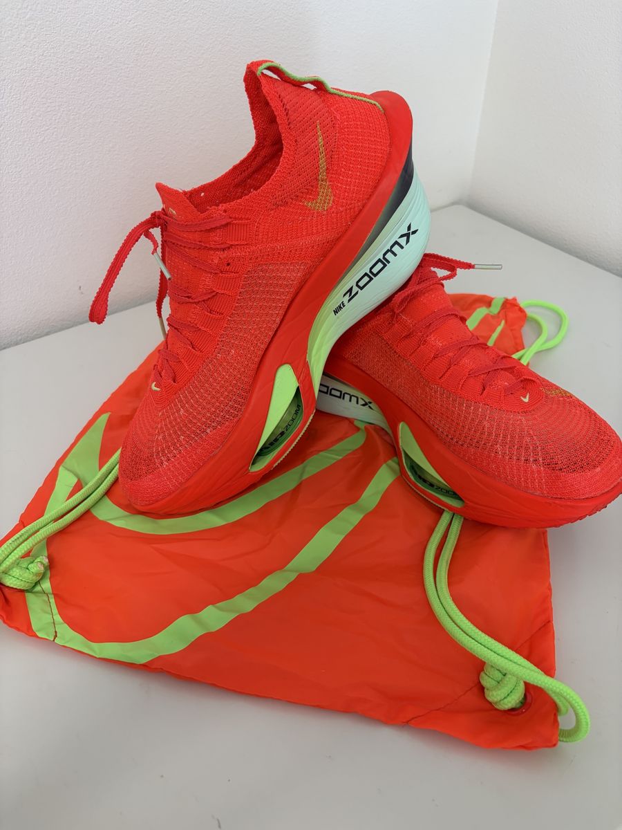 Nike Alphafly 3 Bright Crimson Men’s 10.5 Like New Running Racing Shoes + Nike Racing Bag