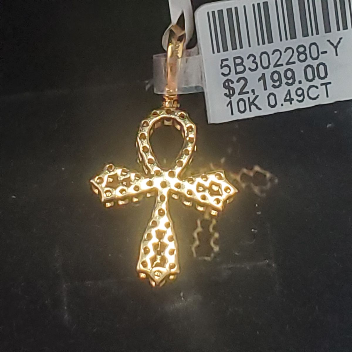 Diamond gold Pendent