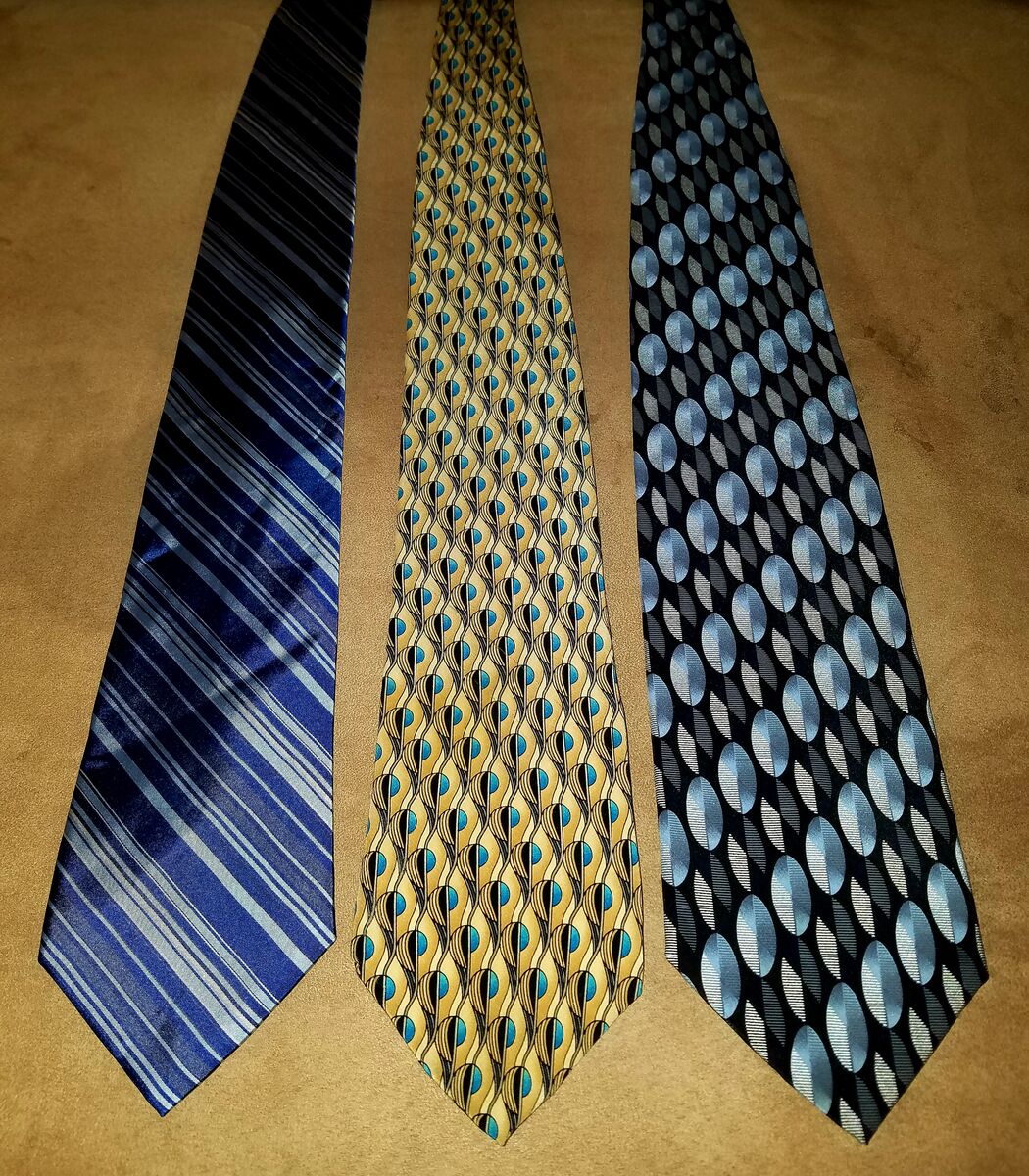 3 High quality men's silk ties-BATCH #1