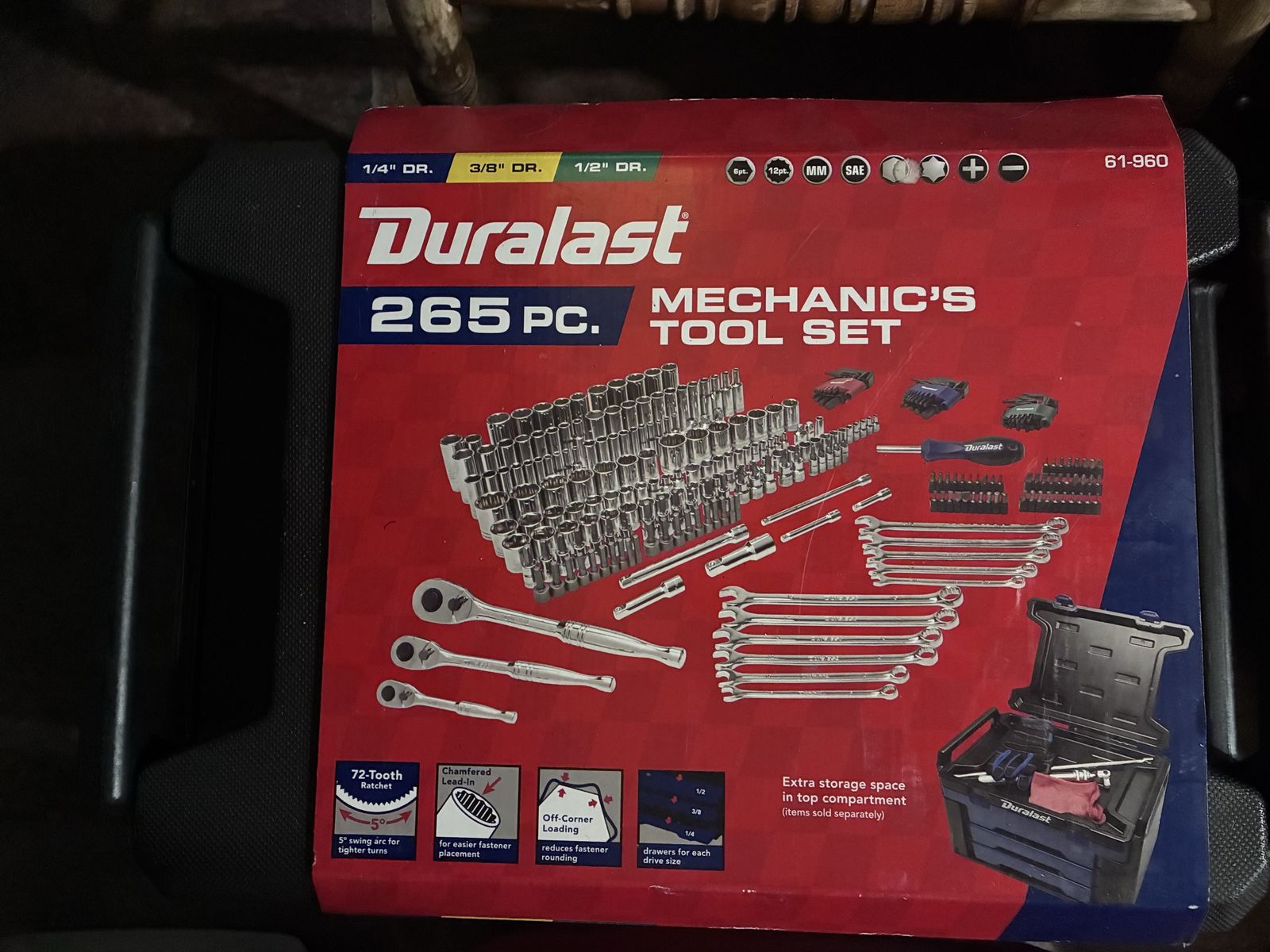DURALAST 265 PC. MECHANICS TOOL SET