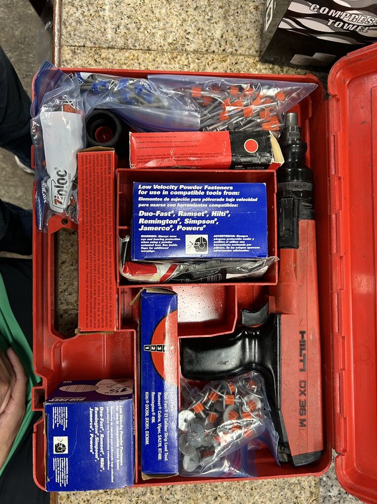 Hilti DX36M Conrete Nailer w/inventory