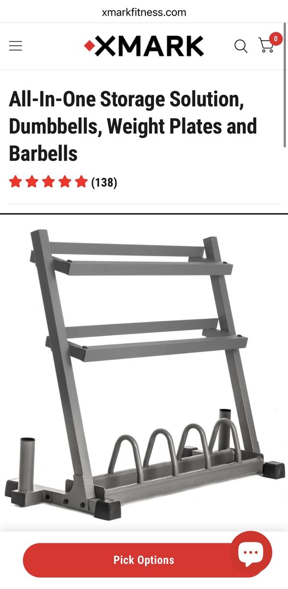 XMark all-in-one gym storage rack