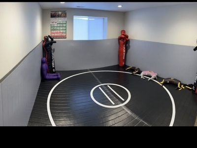 Hardly Used 12x12 Ft Wrestling Mat & 4x12 Ft Wall Mats - Excellent Condition Training Gear