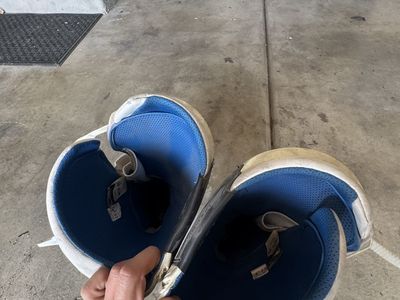 Fox Instict Racing Motocross Boots White and Blue Used