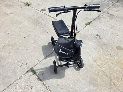 BlessReach All-Terrain Knee Scooter Walker Crutch Alternative with Basket