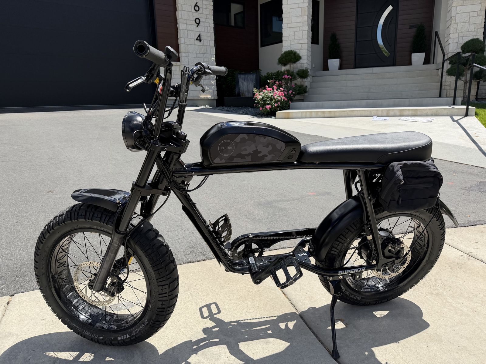 SUPER73-S2 Electric Bike - Black, Fat Tire, Long Range, Excellent Condition only 302 miles