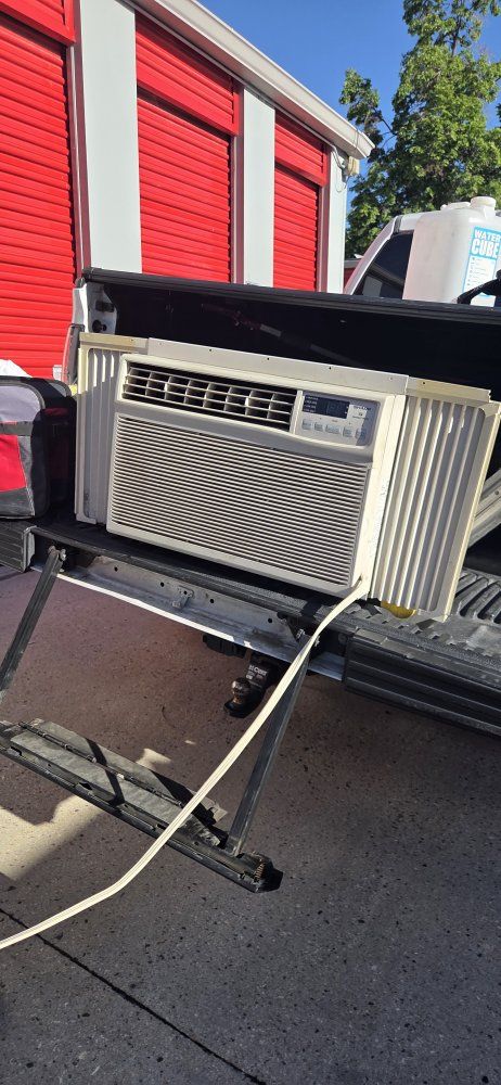 vertical or horizontal AC unit.  LARGE used. functional works well.