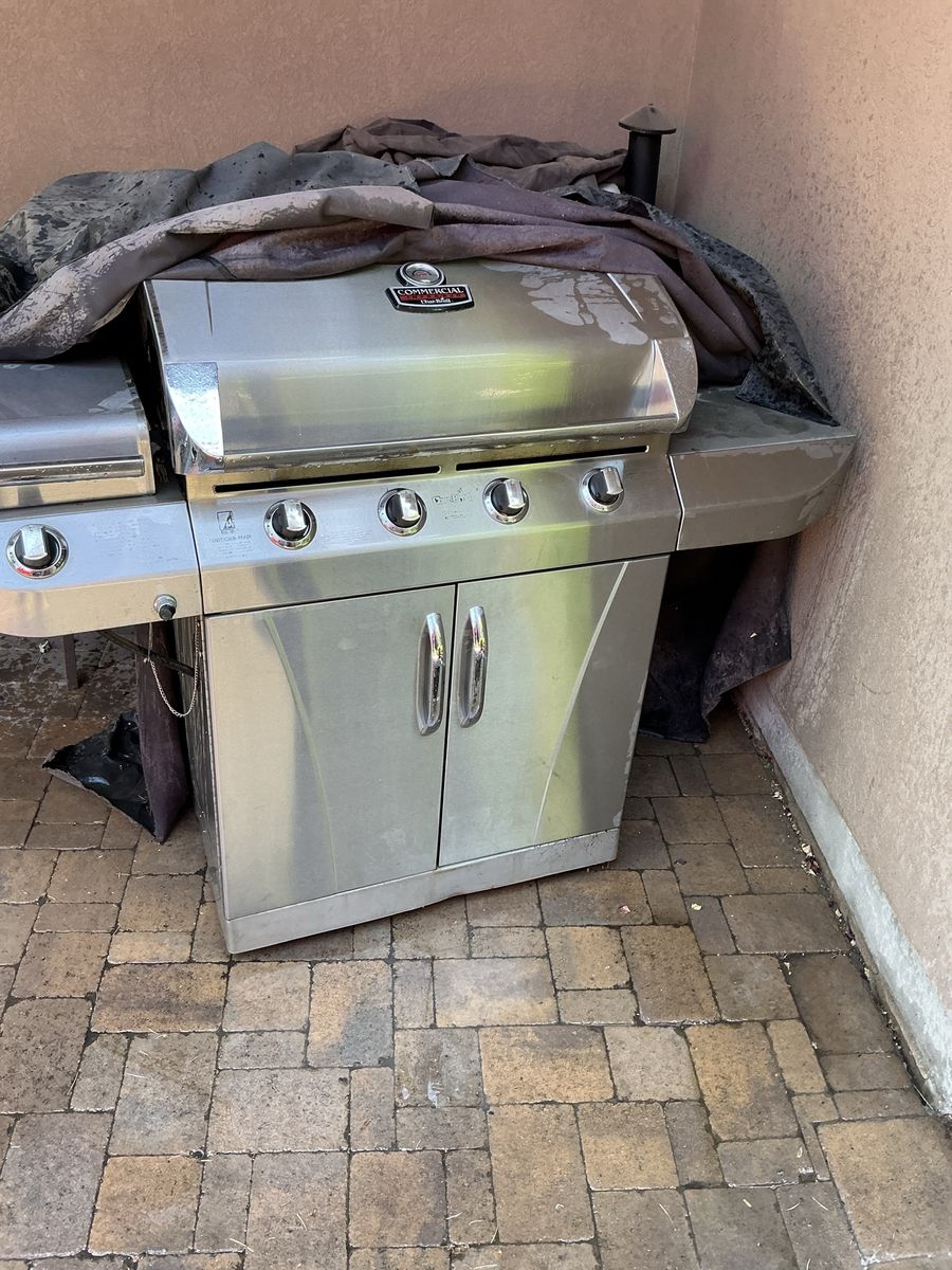 Char-Broil Commercial Series 4-Burner Gas Grill - Stainless Steel . Free