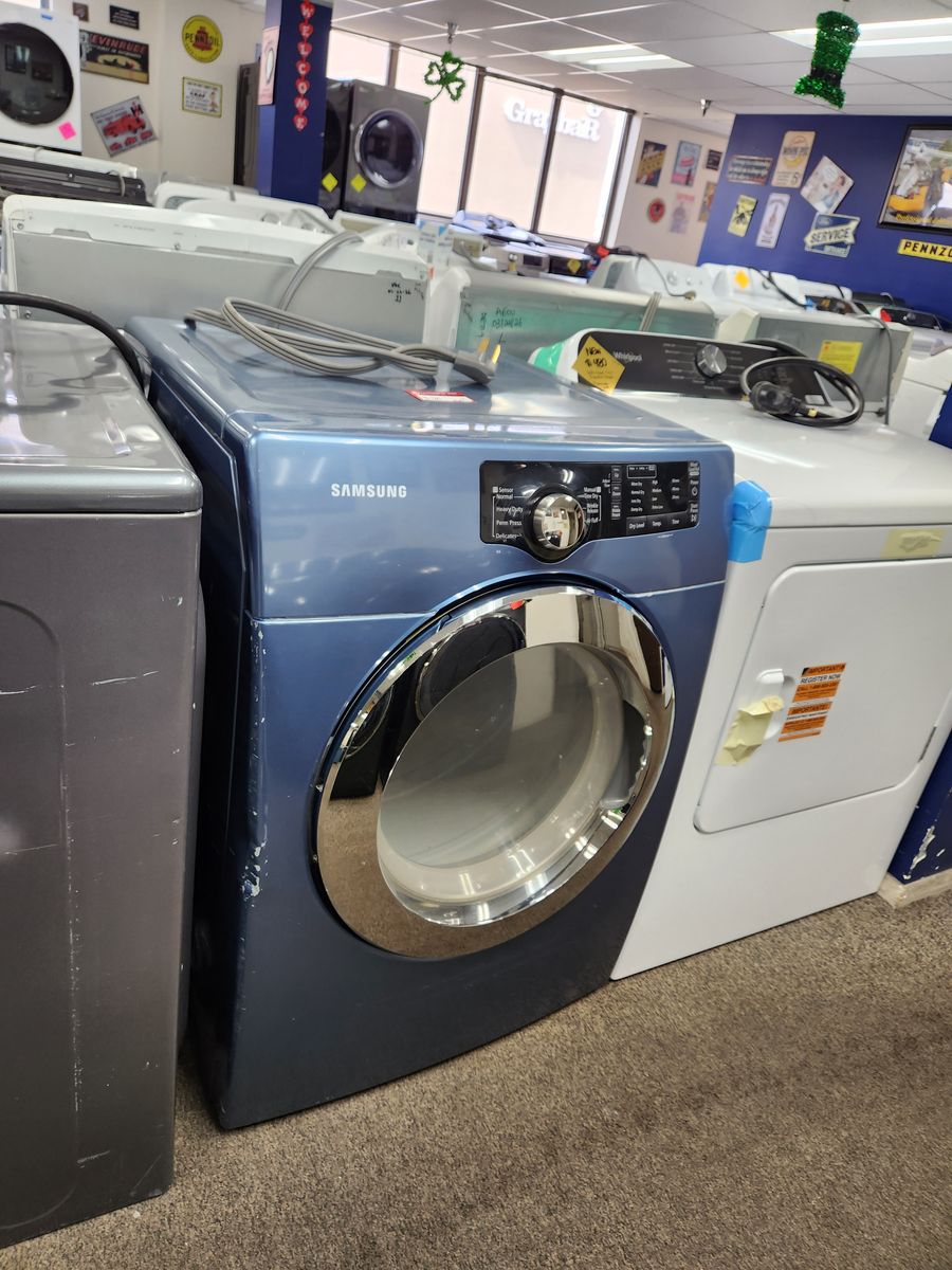 LOW PRICE GUARANTEED! SAMSUNG BLUE FRONTLOAD ELECTRIC DRYER!